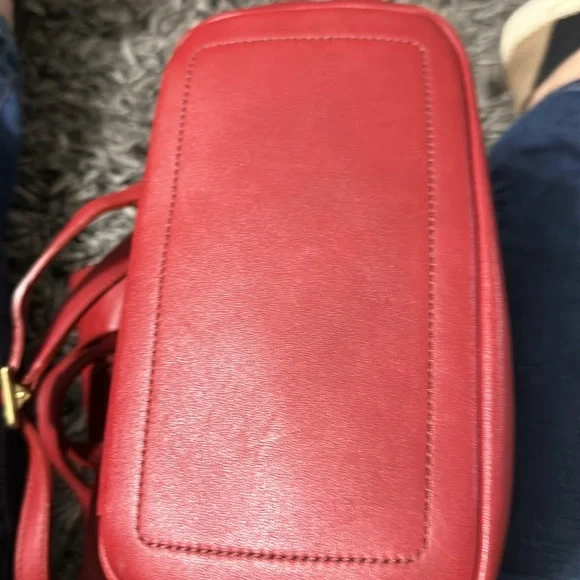 Coach Red Leather Backpack - Picture 8 of 8